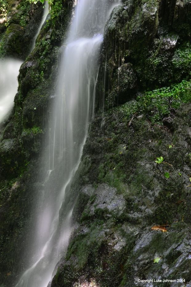 This a little mini waterfall; you can just see the main body in the upper left